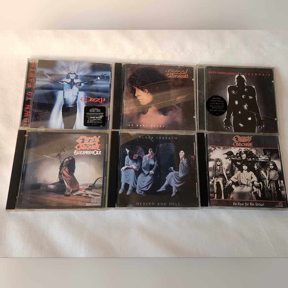 Ozzy Osbourne and Black Sabbath 6 CD LotRare vintage Rock metal multiple titles